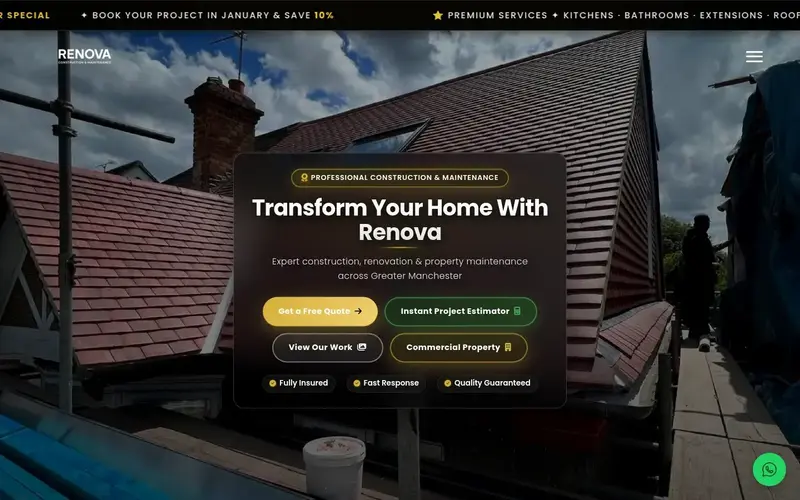 Renova Construction — Marketing site